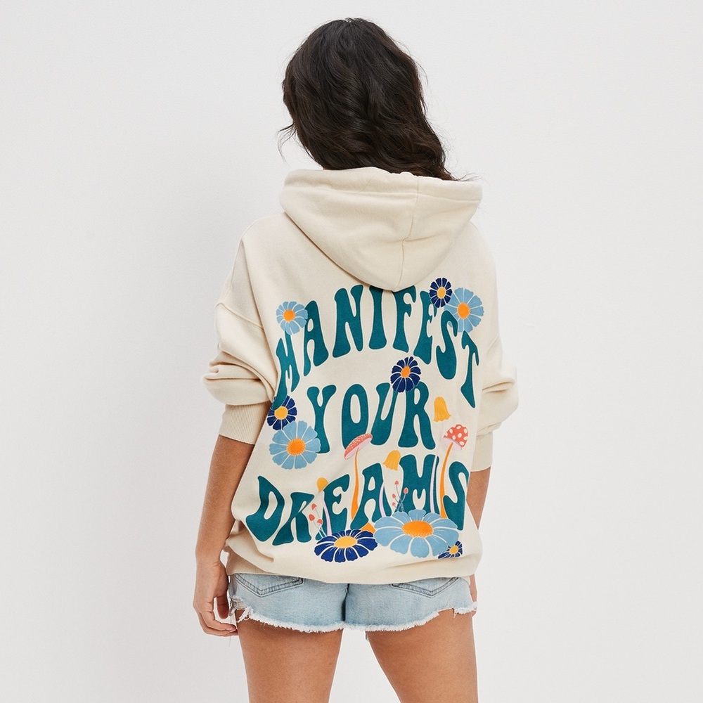 🆕 AE Oversized Graphic Hoodie M